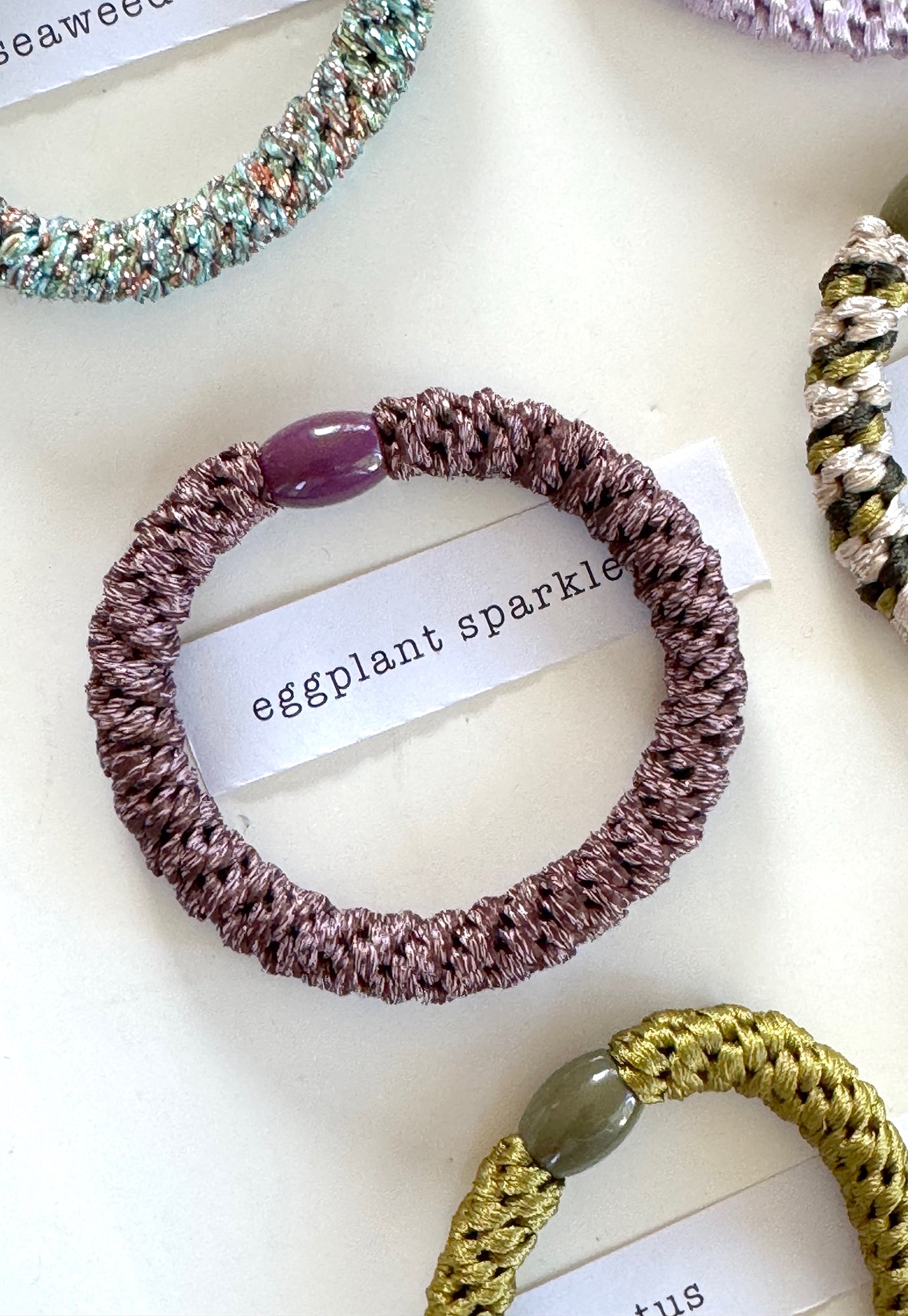 p+p - braided hair ties - jardin collection