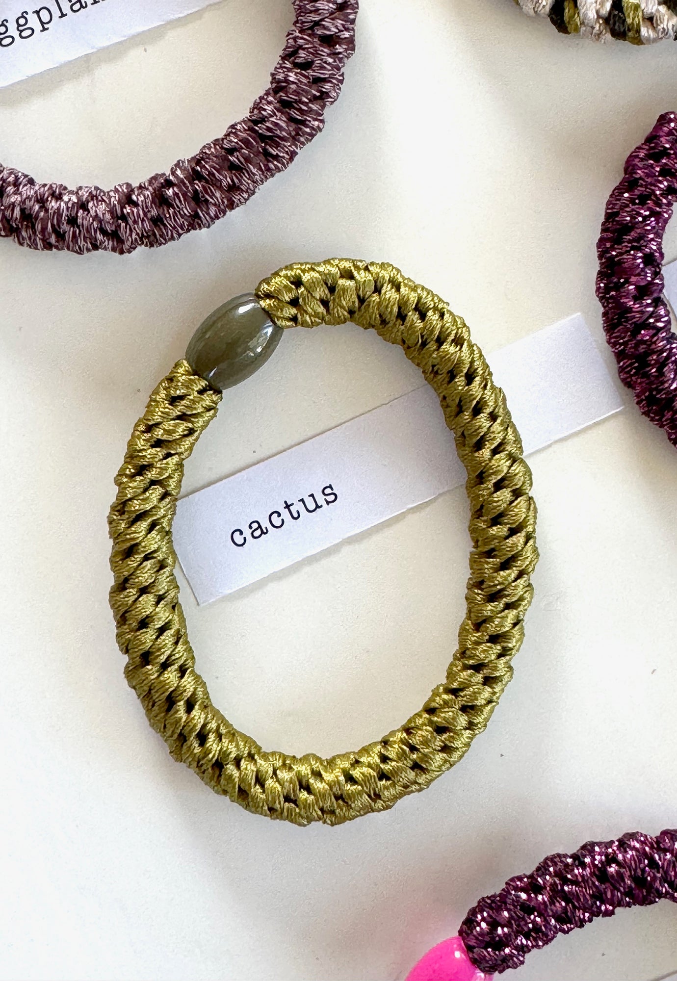 p+p - braided hair ties - jardin collection