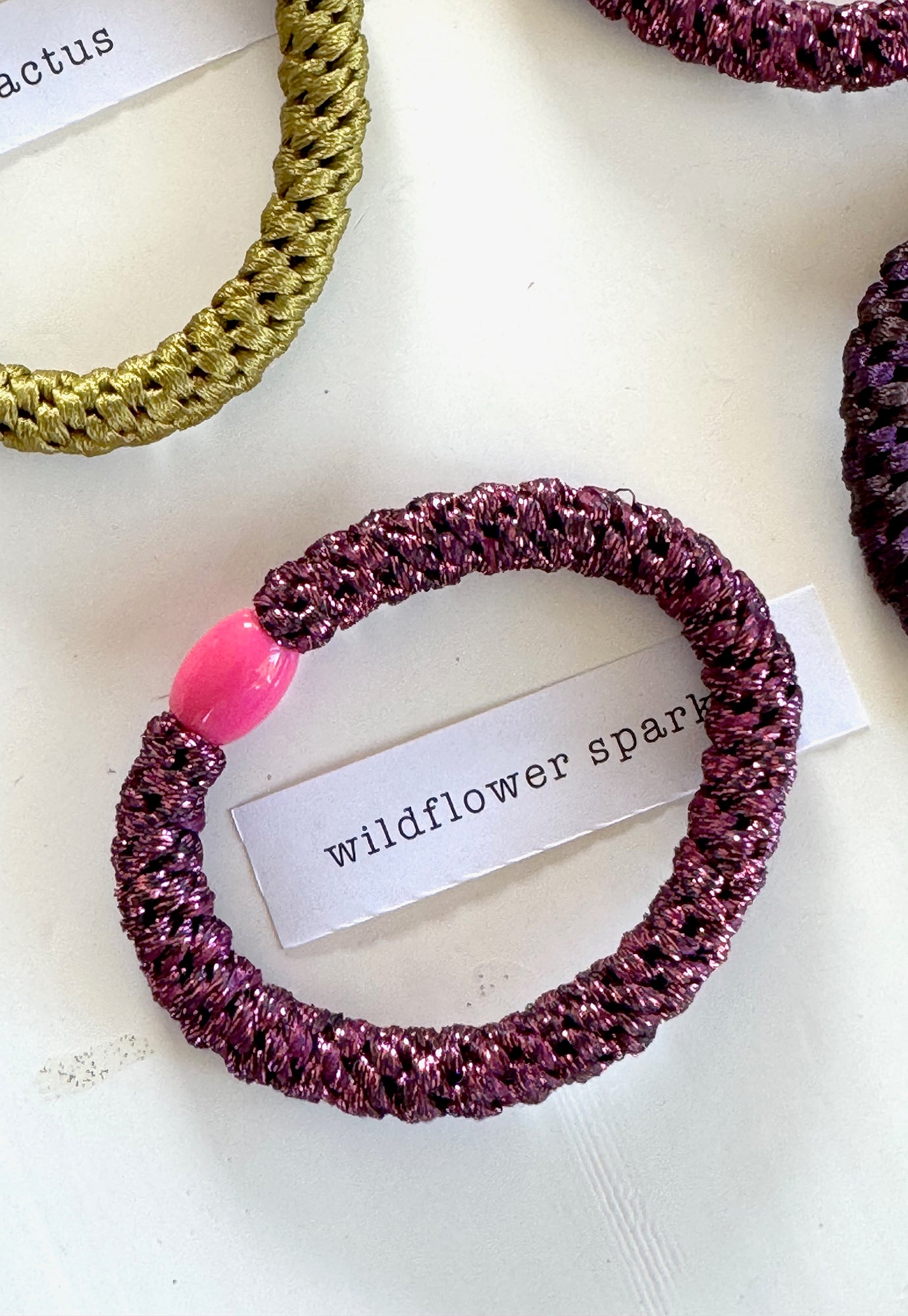 p+p - braided hair ties - jardin collection