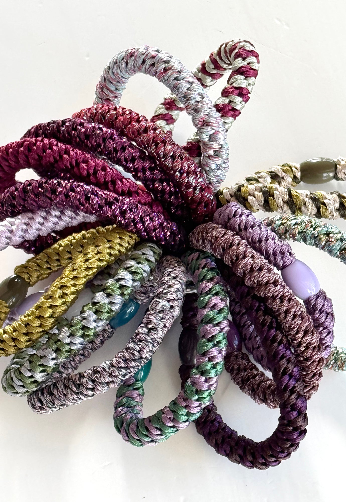 p+p - braided hair ties - jardin collection