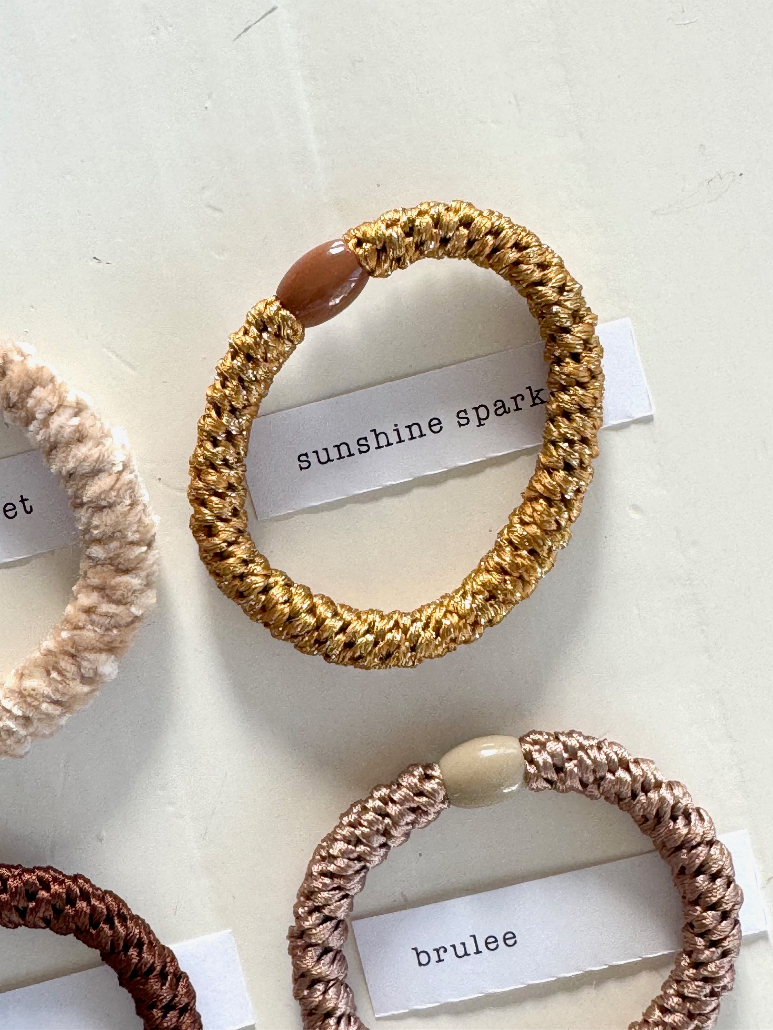 p+p - braided hair ties - terre collection