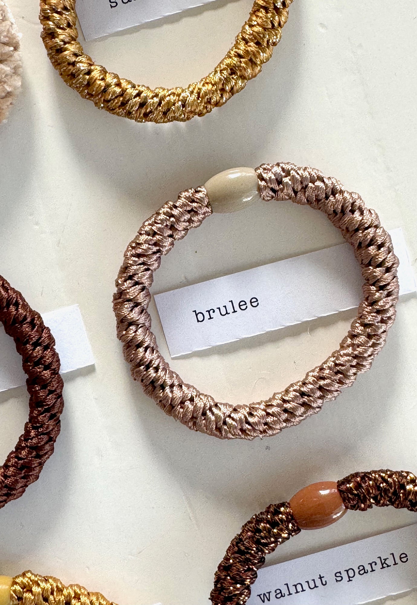 p+p - braided hair ties - terre collection