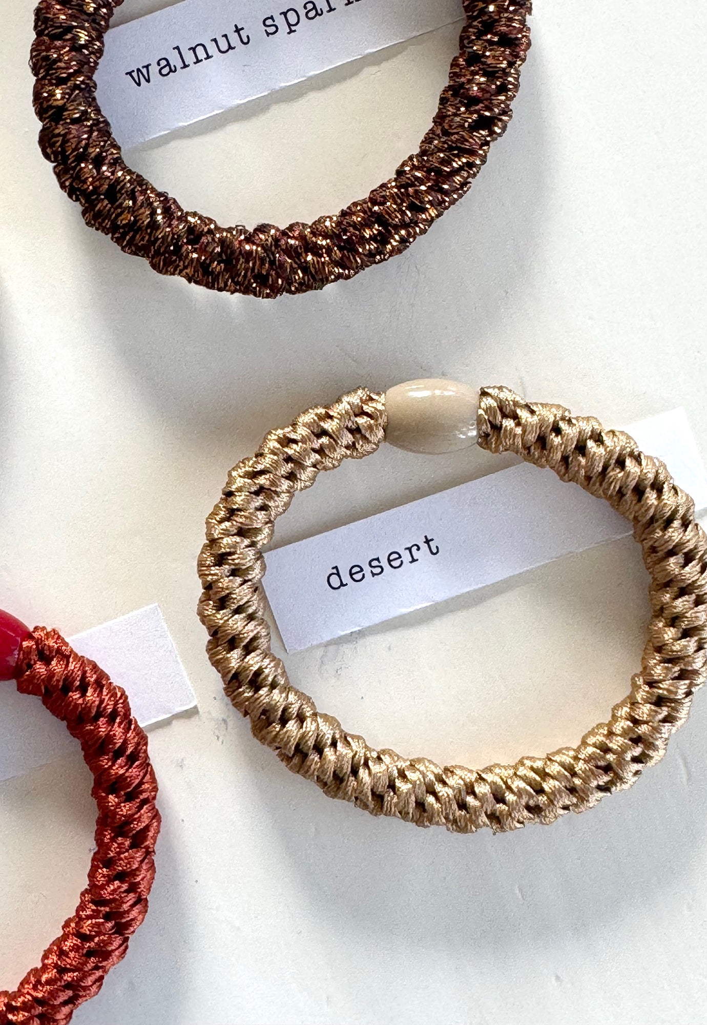 p+p - braided hair ties - terre collection