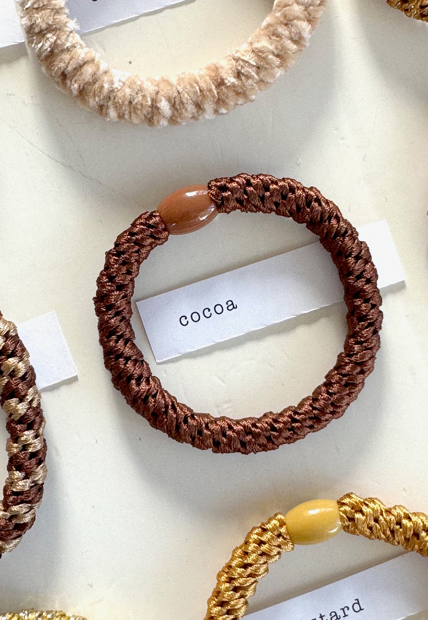 p+p - braided hair ties - terre collection