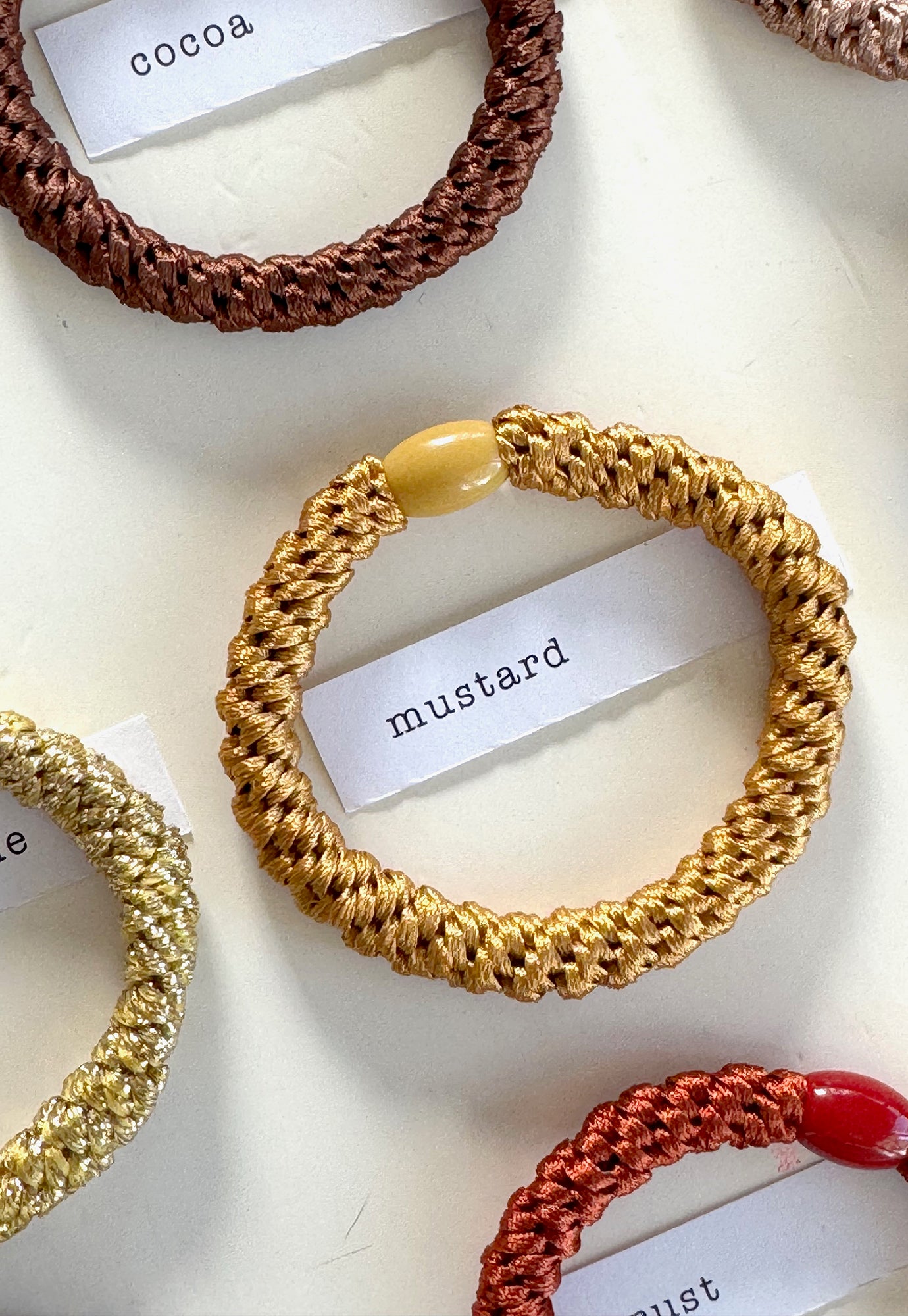 p+p - braided hair ties - terre collection