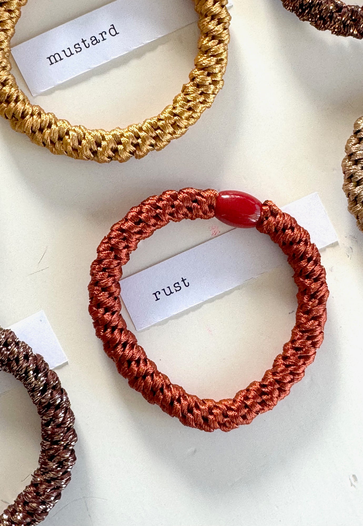 p+p - braided hair ties - terre collection