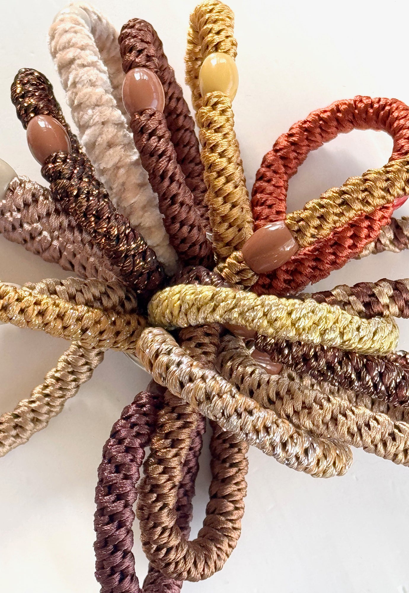 p+p - braided hair ties - terre collection