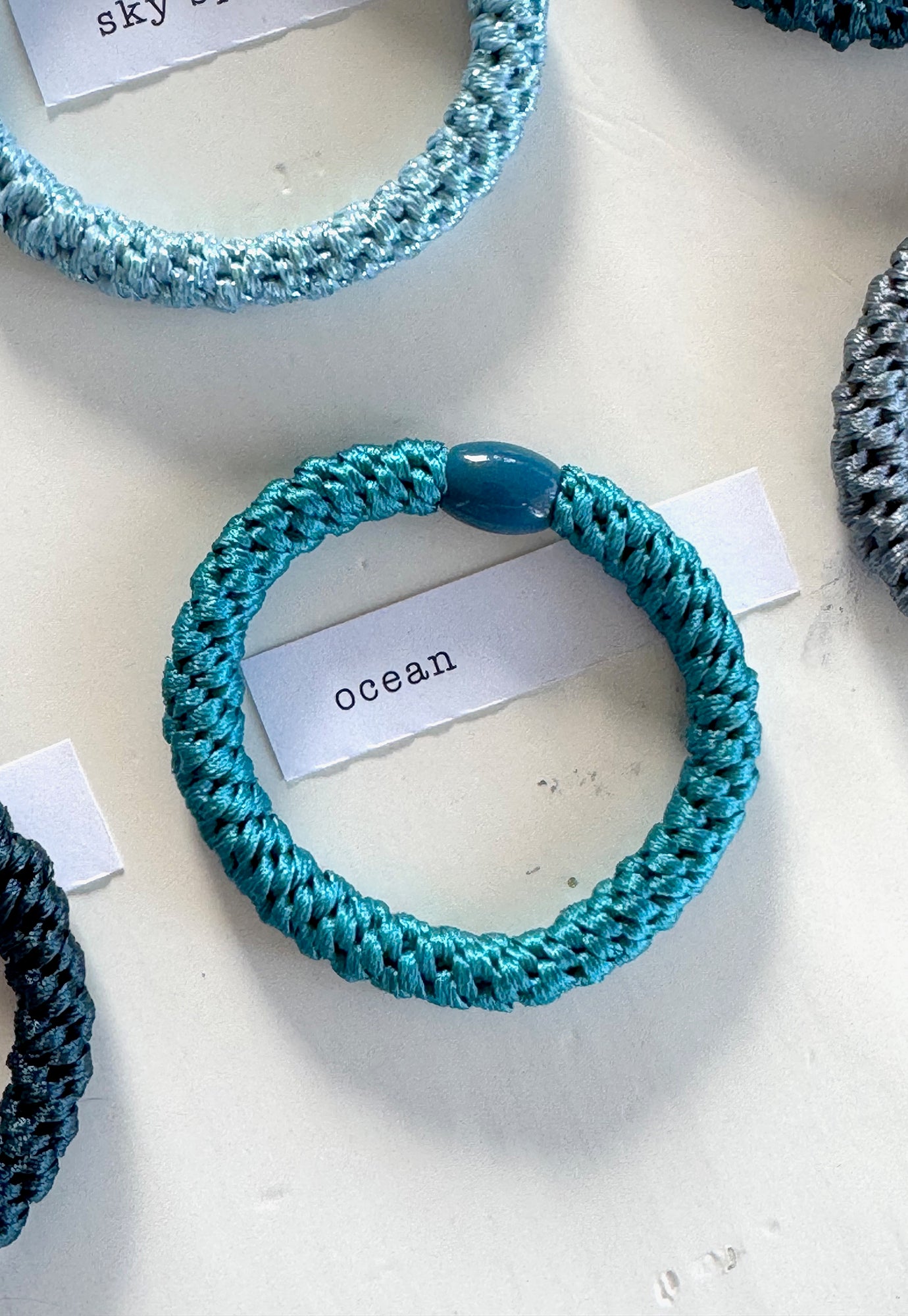 p+p - braided hair ties - ciel collection