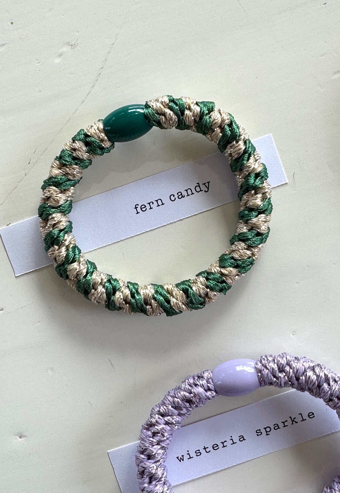 p+p - braided hair ties - jardin collection
