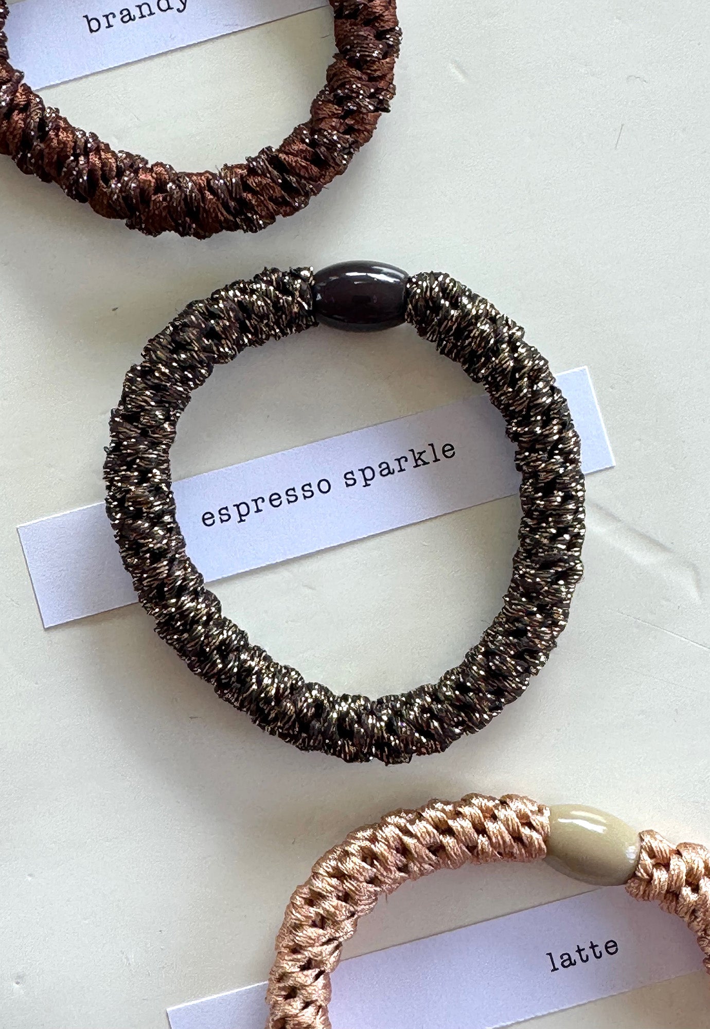p+p - braided hair ties - terre collection