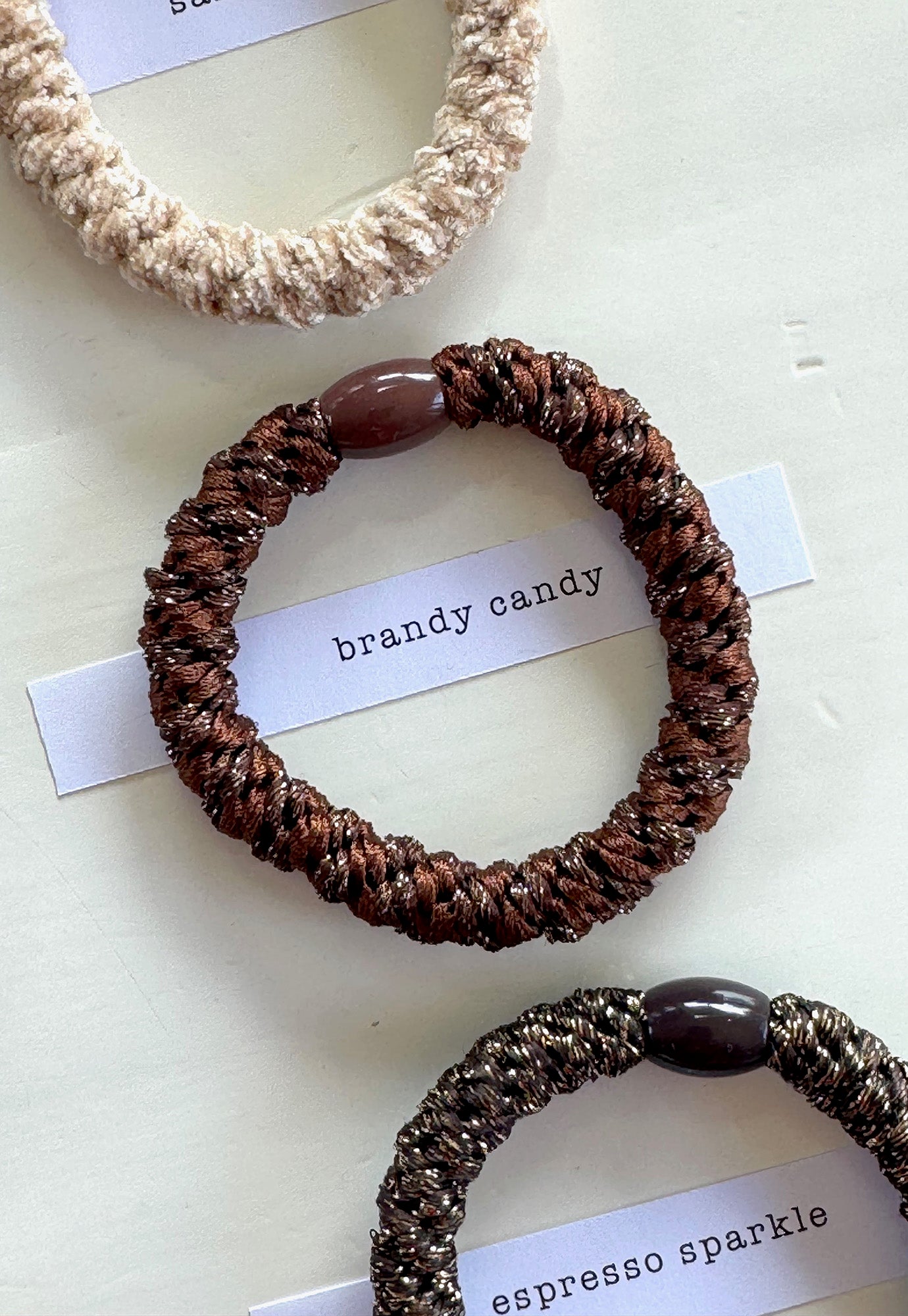 p+p - braided hair ties - terre collection