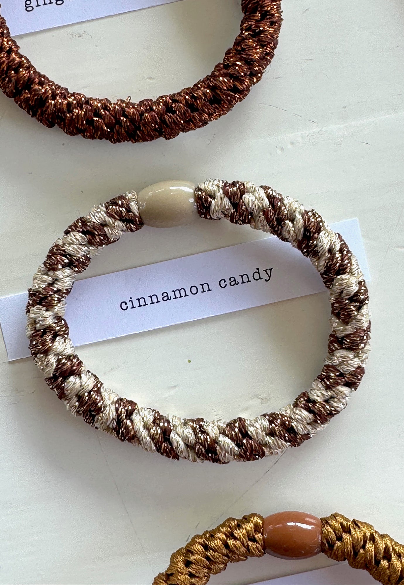 p+p - braided hair ties - terre collection