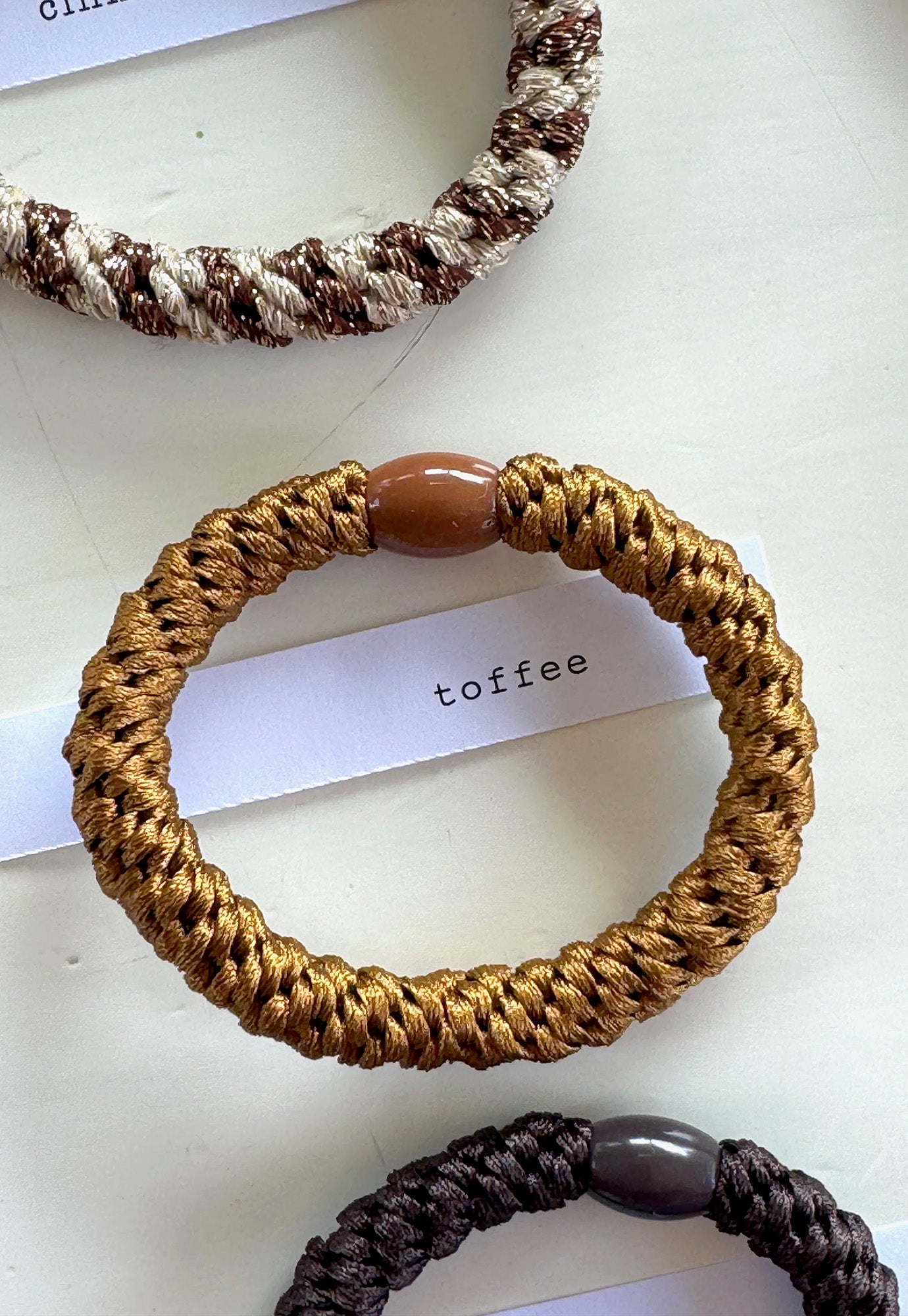 p+p - braided hair ties - terre collection
