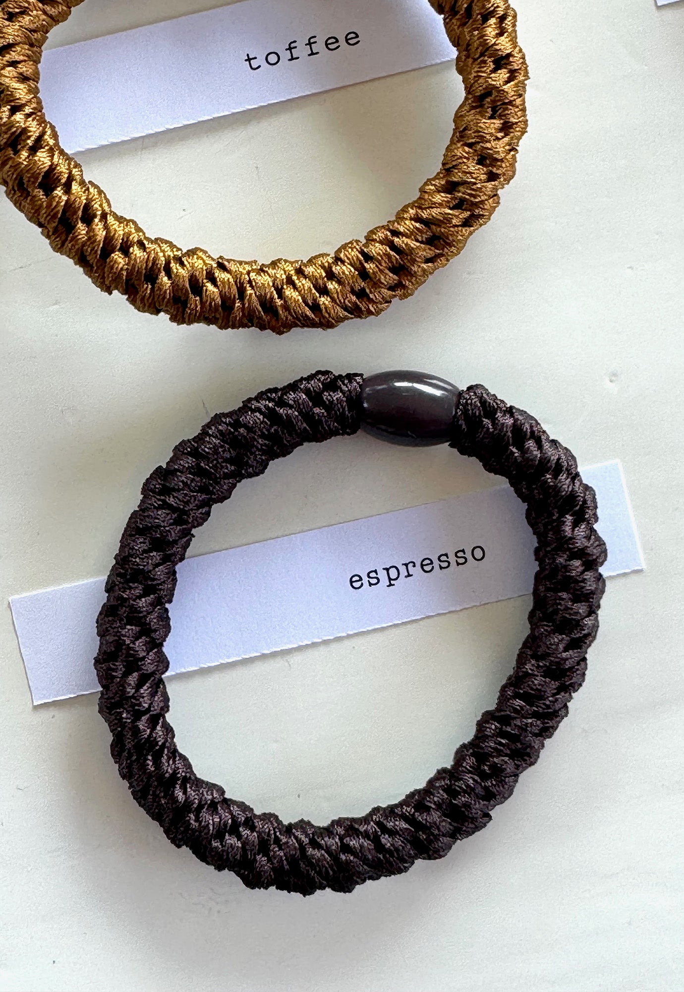 p+p - braided hair ties - terre collection