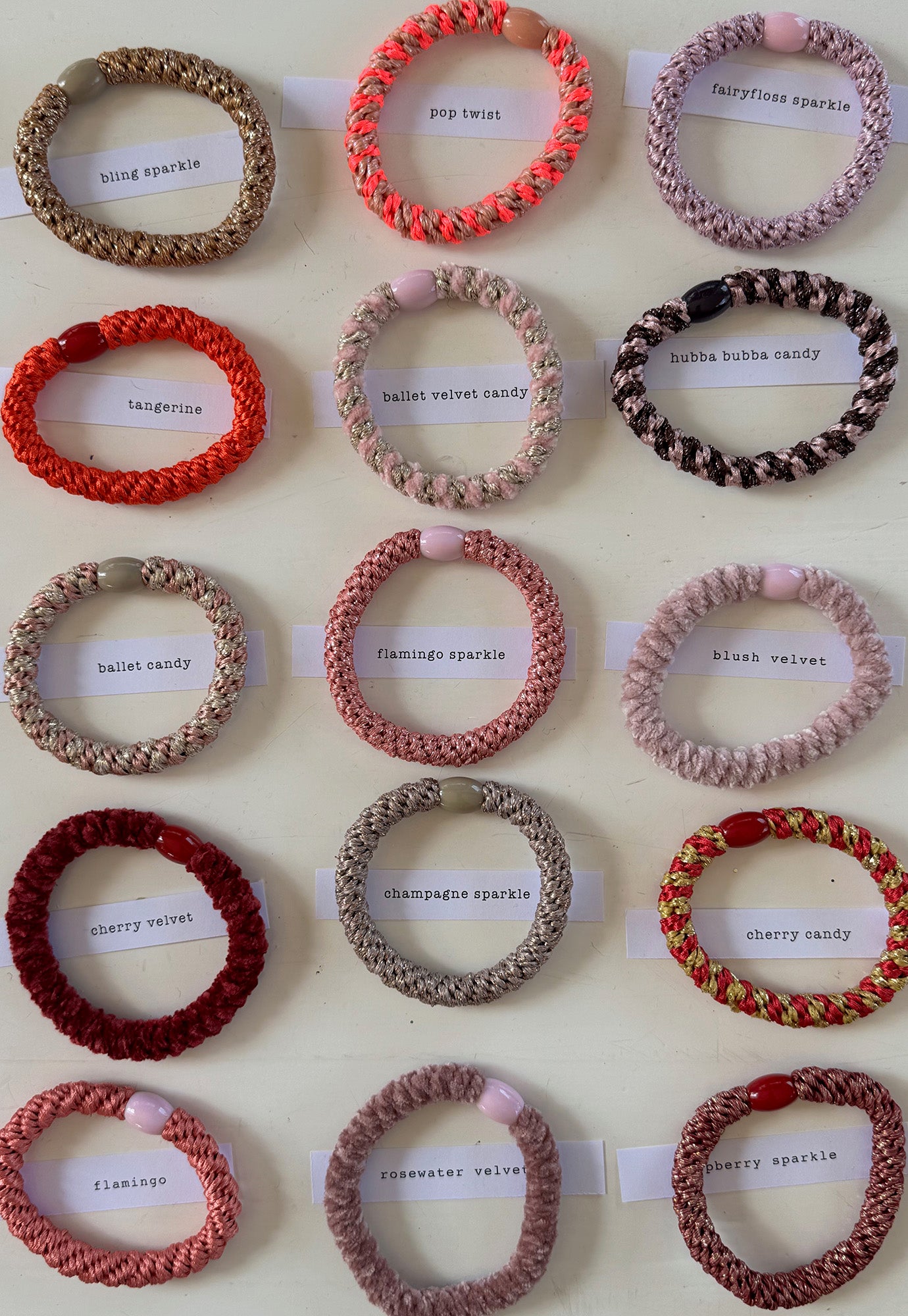 p+p - braided hair ties - fleur collection