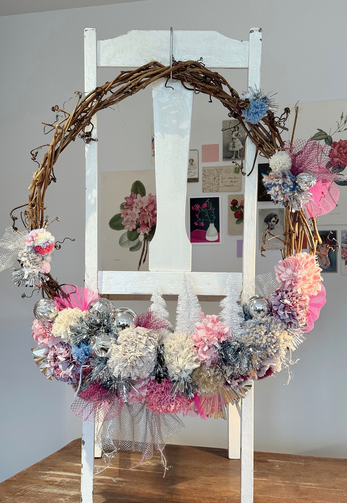 p+p festive wreath - fa la la la XL