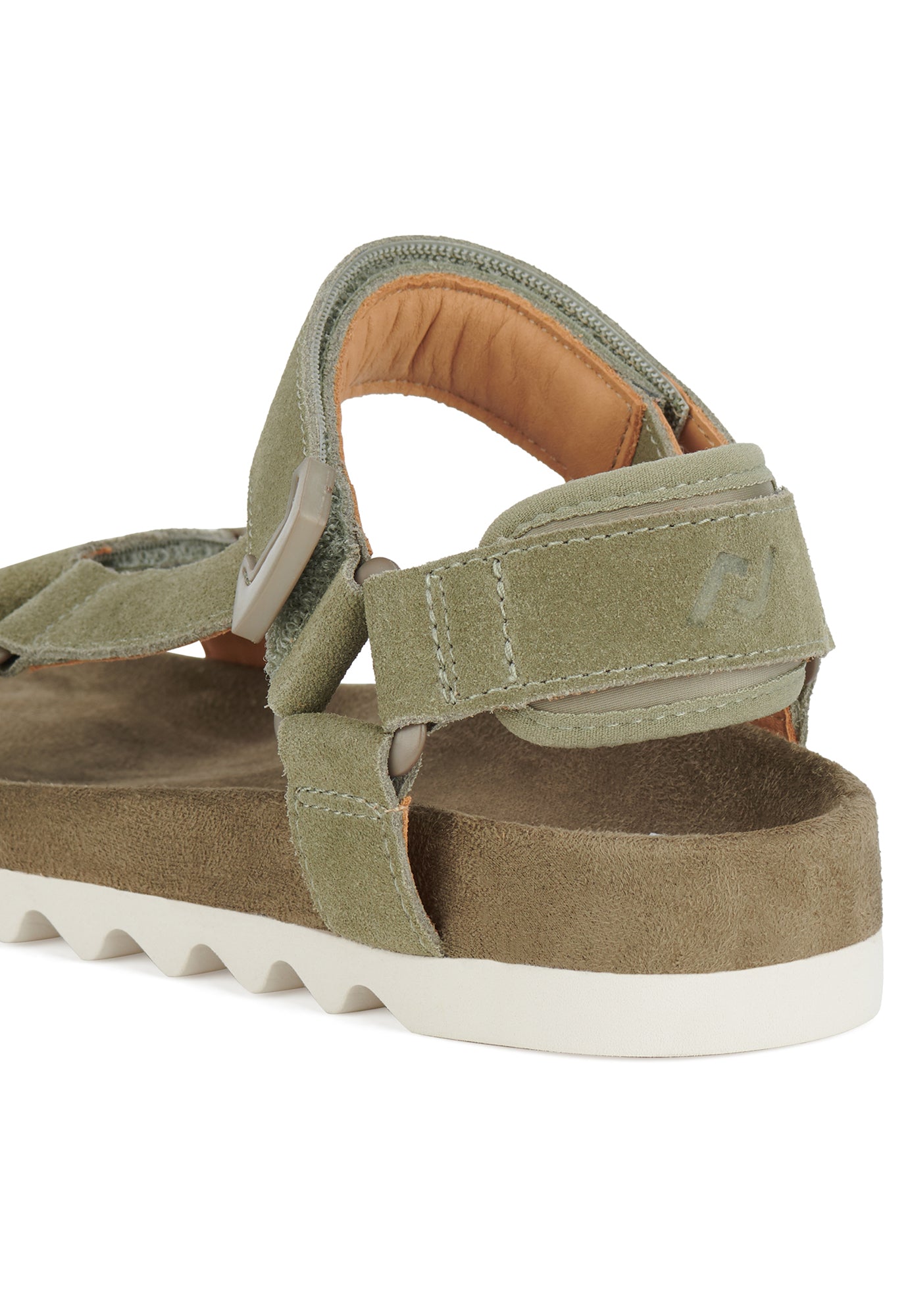 rollie - sandal tooth wedge - sage/white