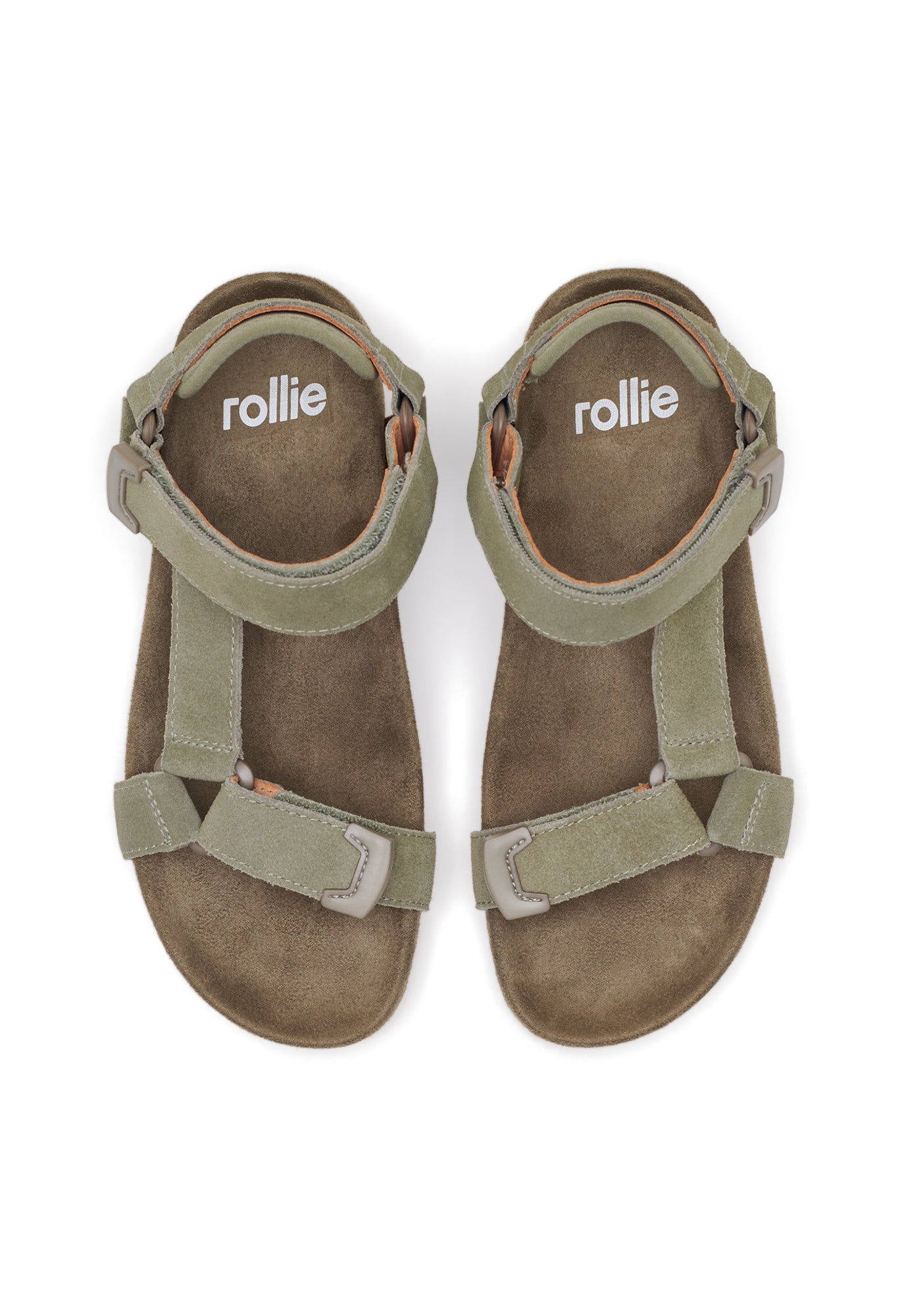 rollie - sandal tooth wedge - sage/white