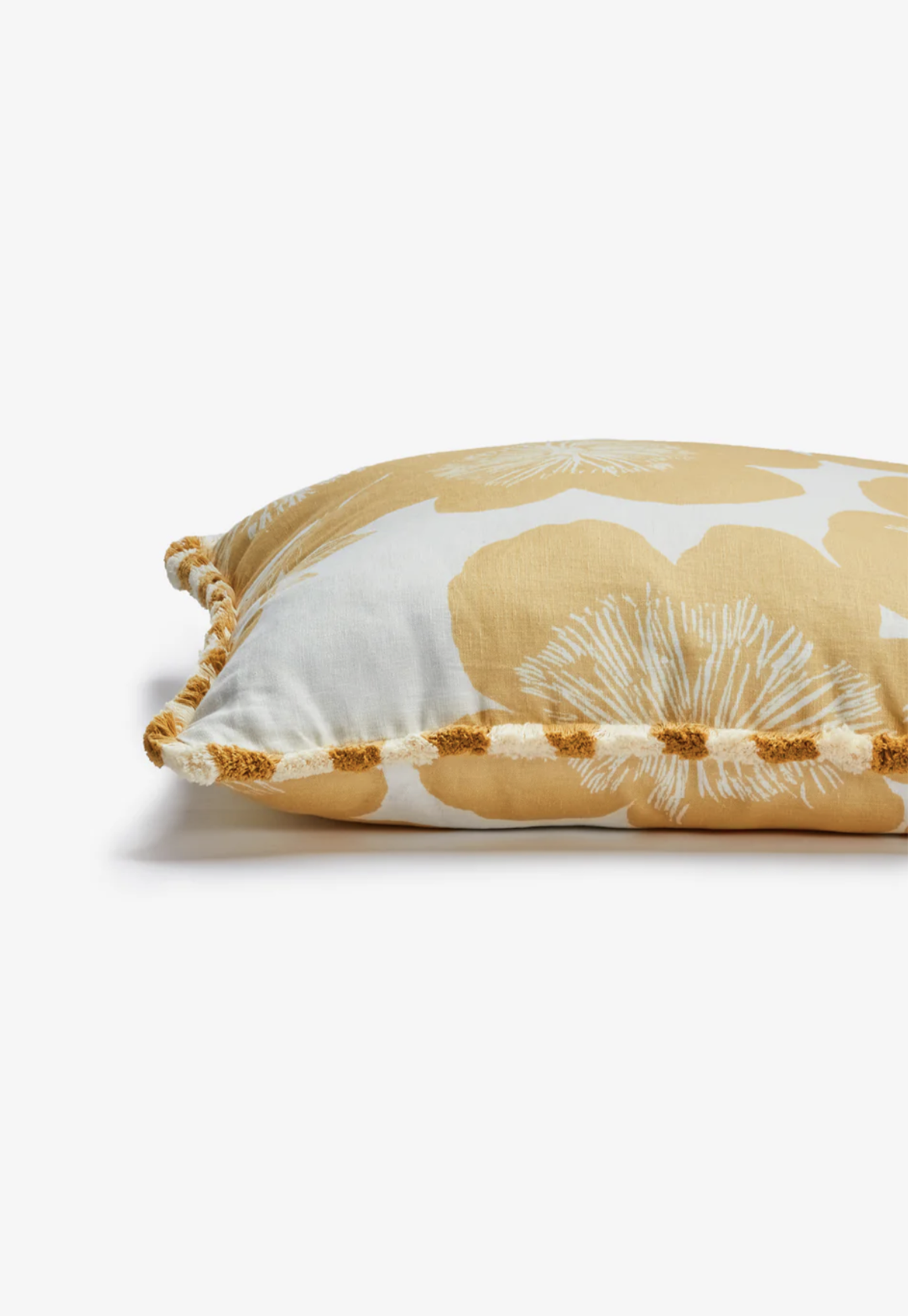 bonnie and neil - jardin wheat linen cushion