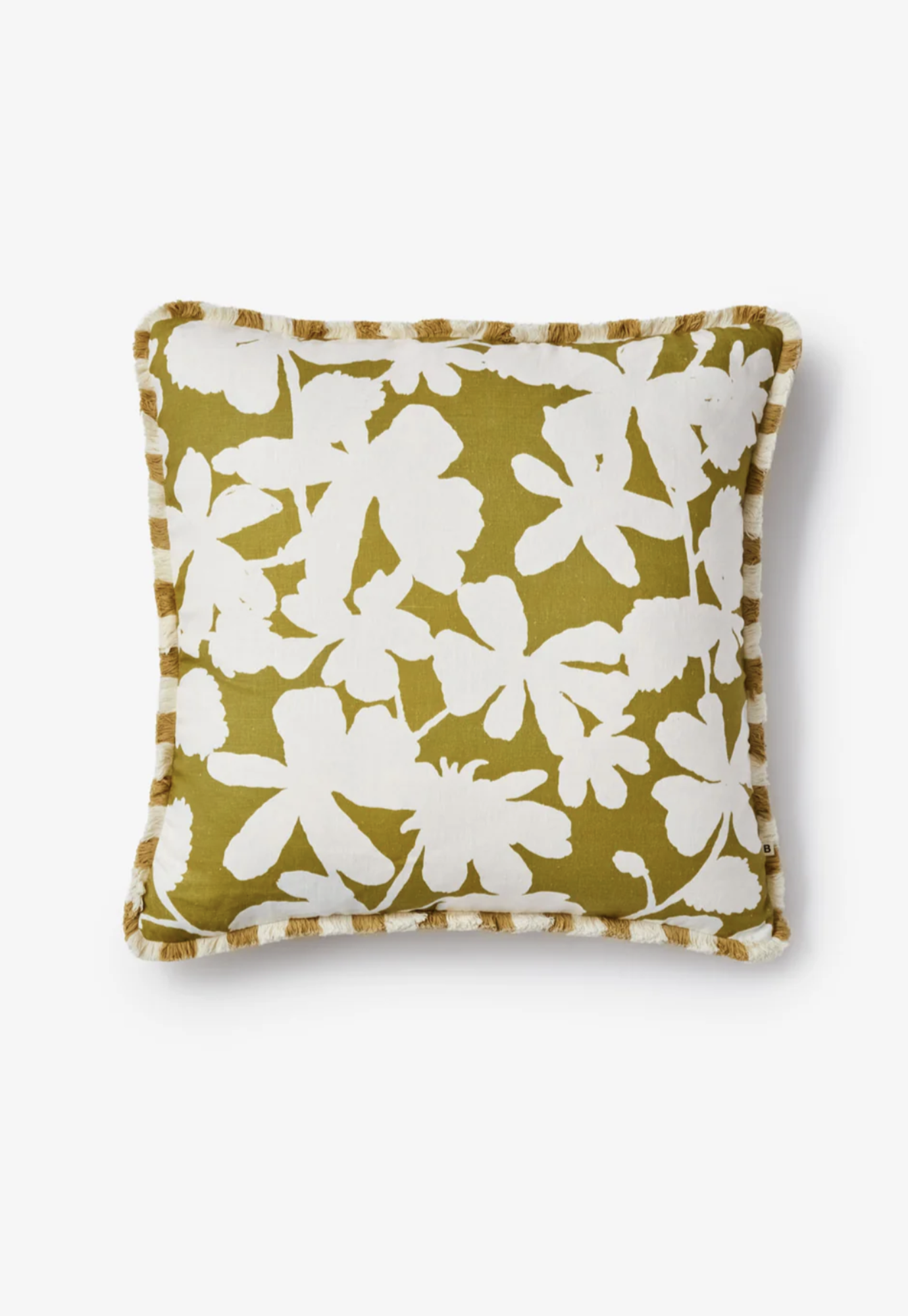 bonnie and neil - letta mustard linen cushion