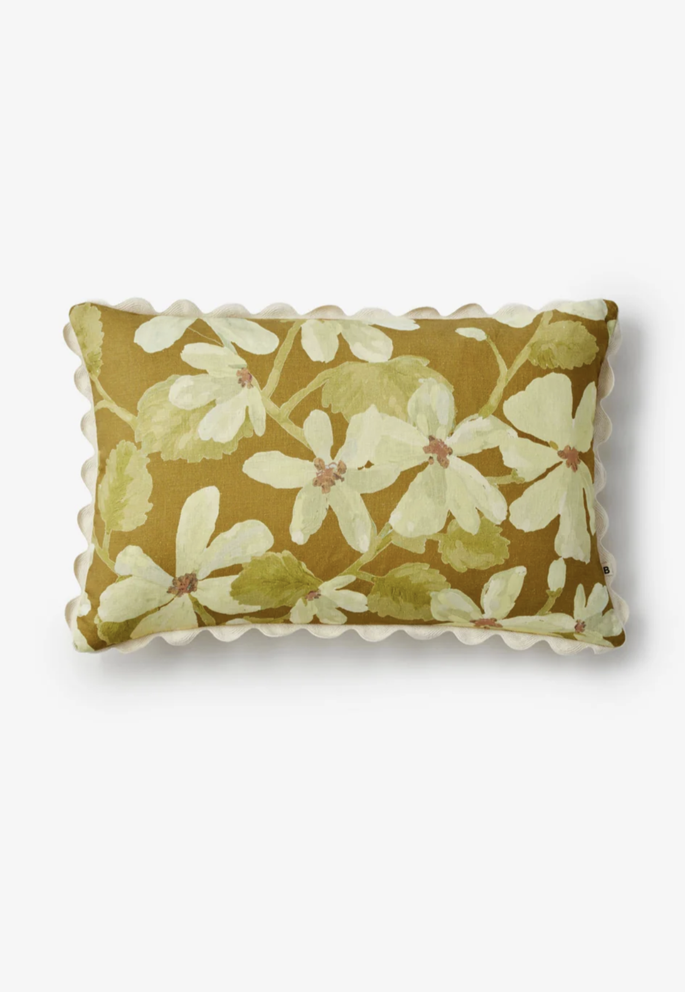 bonnie and neil - violet mustard linen cushion