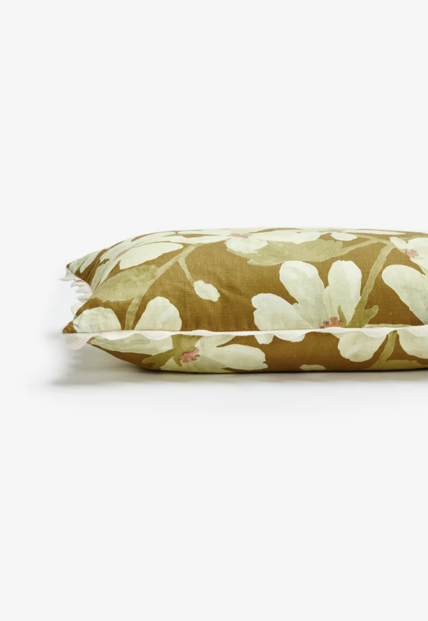 bonnie and neil - violet mustard linen cushion