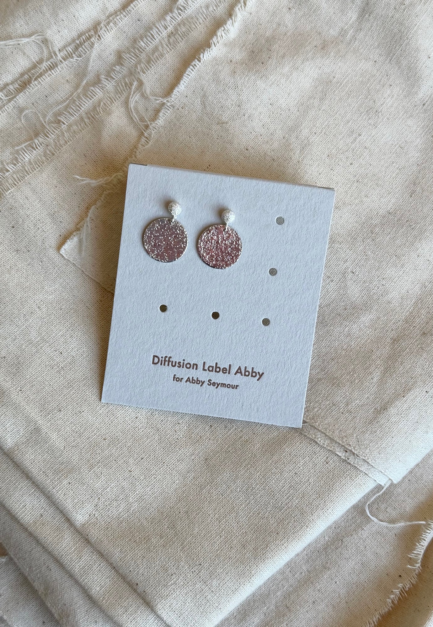 abby seymour - bloom large disc studs