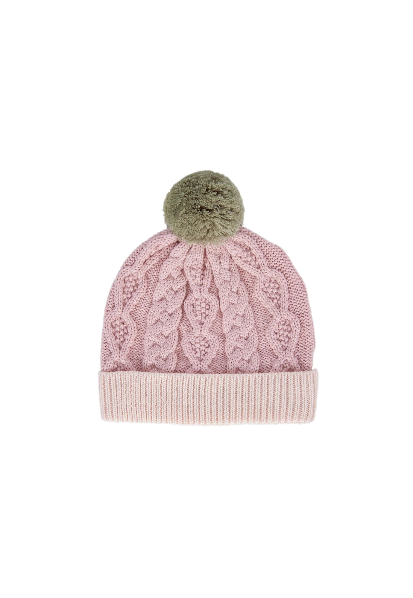acorn kids - august beanie - dusty pink