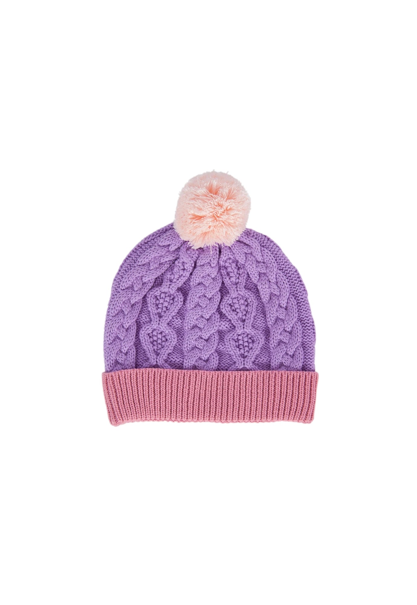 acorn kids - august beanie - lilac