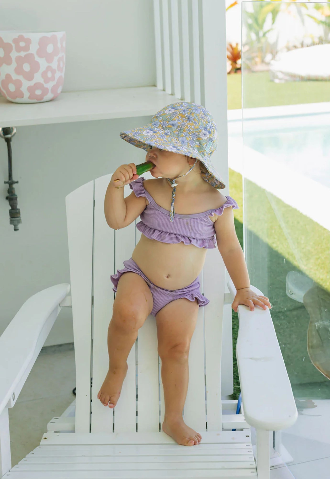 acorn kids - gardenia sunhat