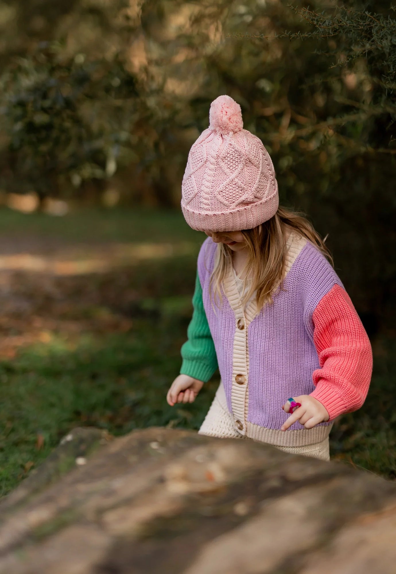acorn kids - prague beanie - pink