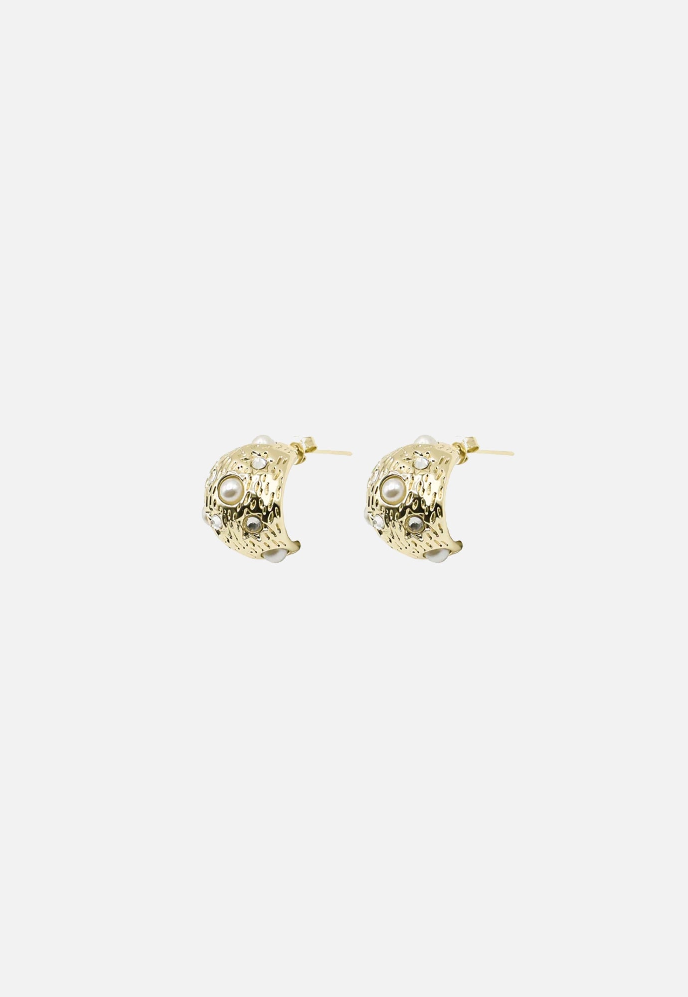 aec paris - pearl earrings - gold
