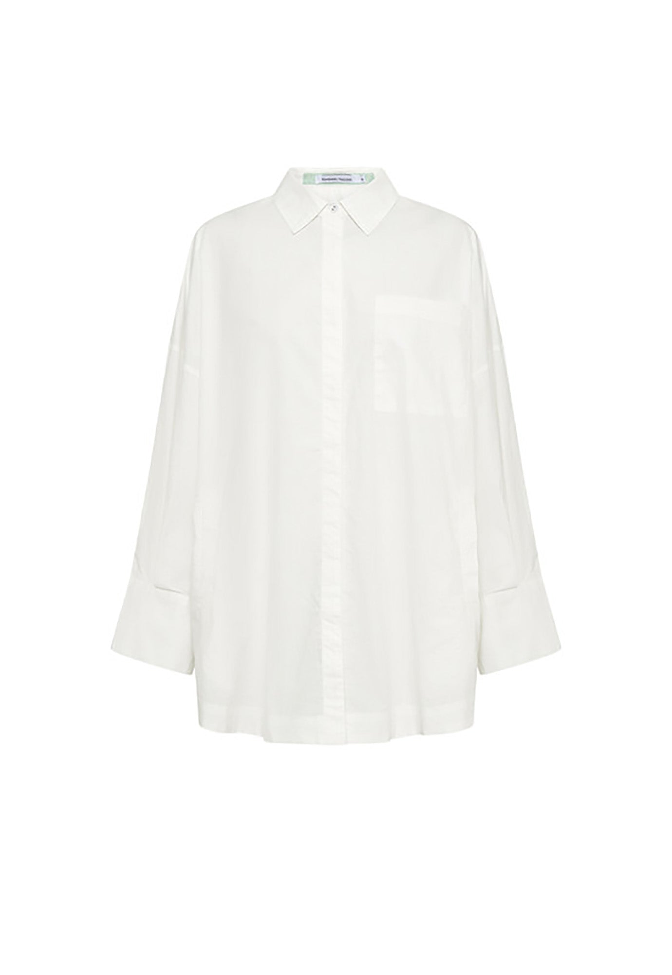 bohemian traders - oversized l/s shirt - white