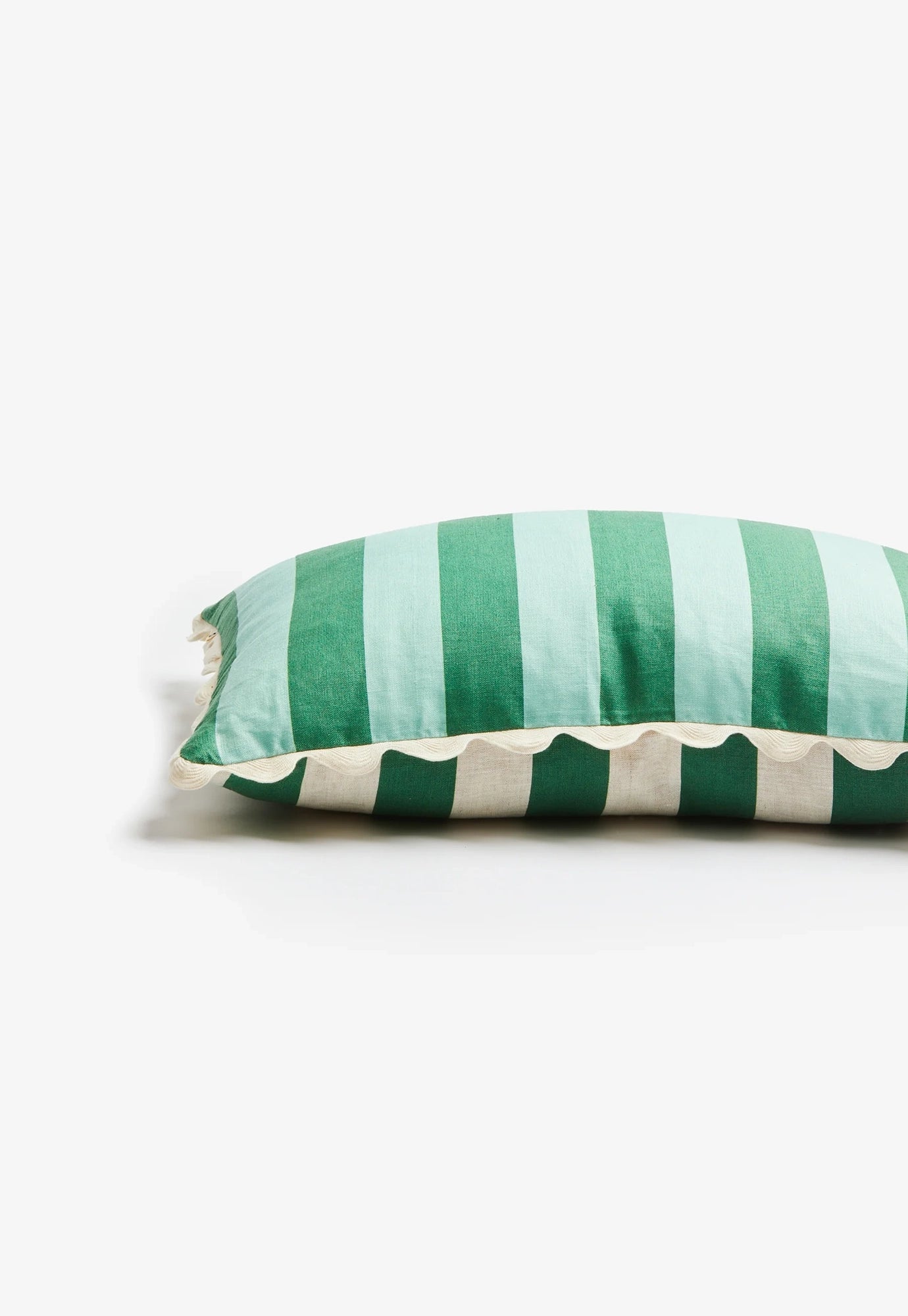 bonnie and neil - bold stripe verde cushion