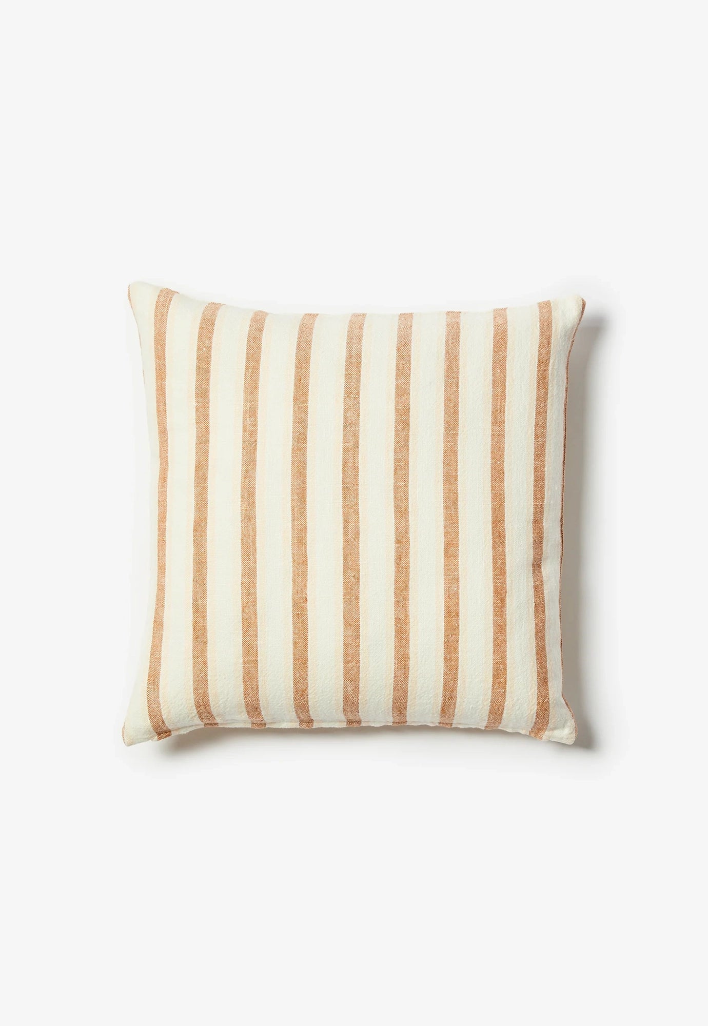 bonnie and neil - linear tan linen cushion