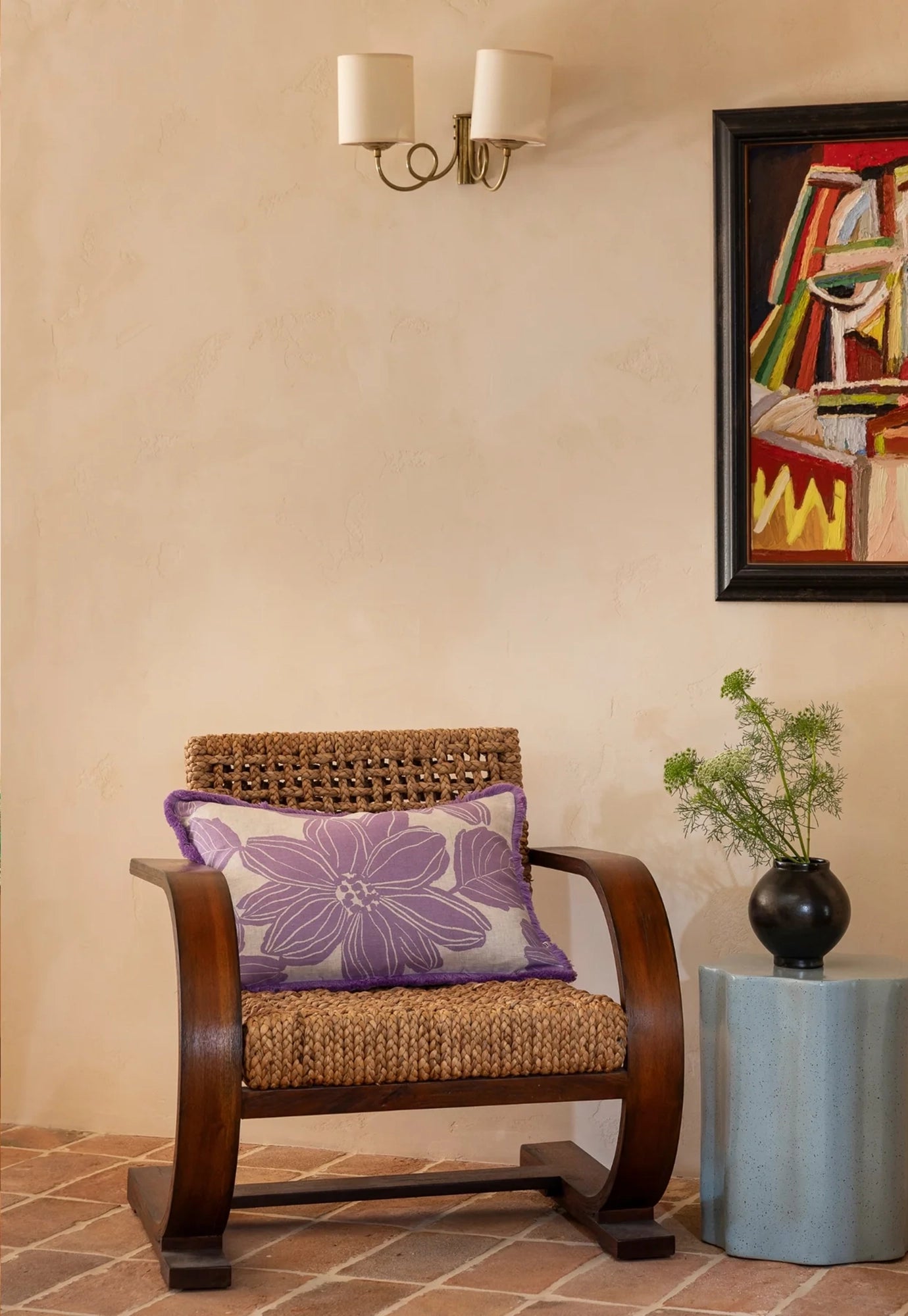 bonnie and neil - margot lilac cushion