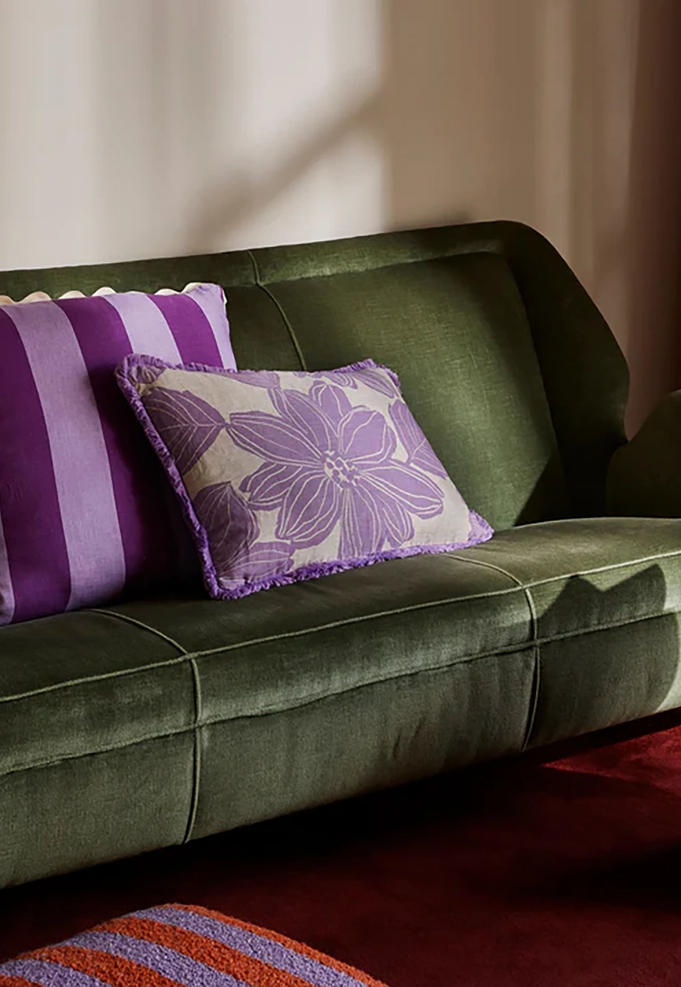bonnie and neil - margot lilac cushion