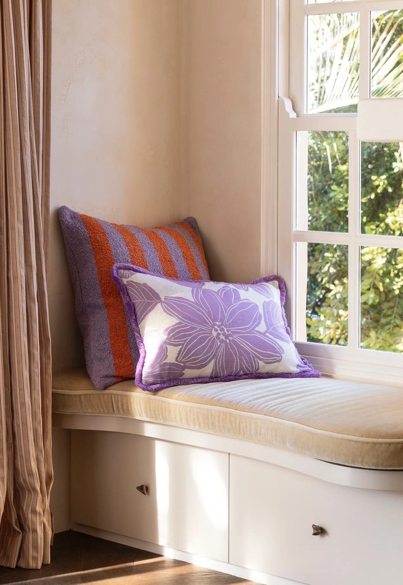 bonnie and neil - margot lilac cushion