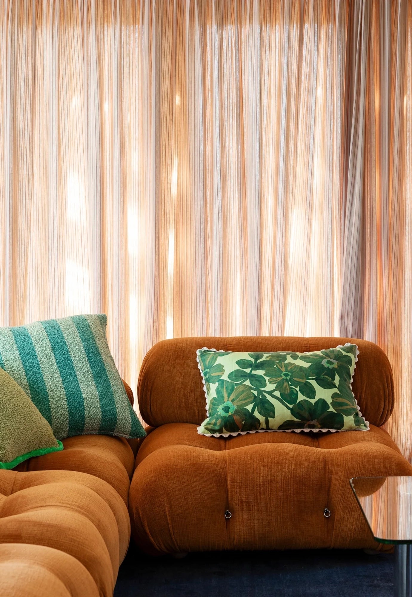 bonnie and neil - rosetta dark mint cushion