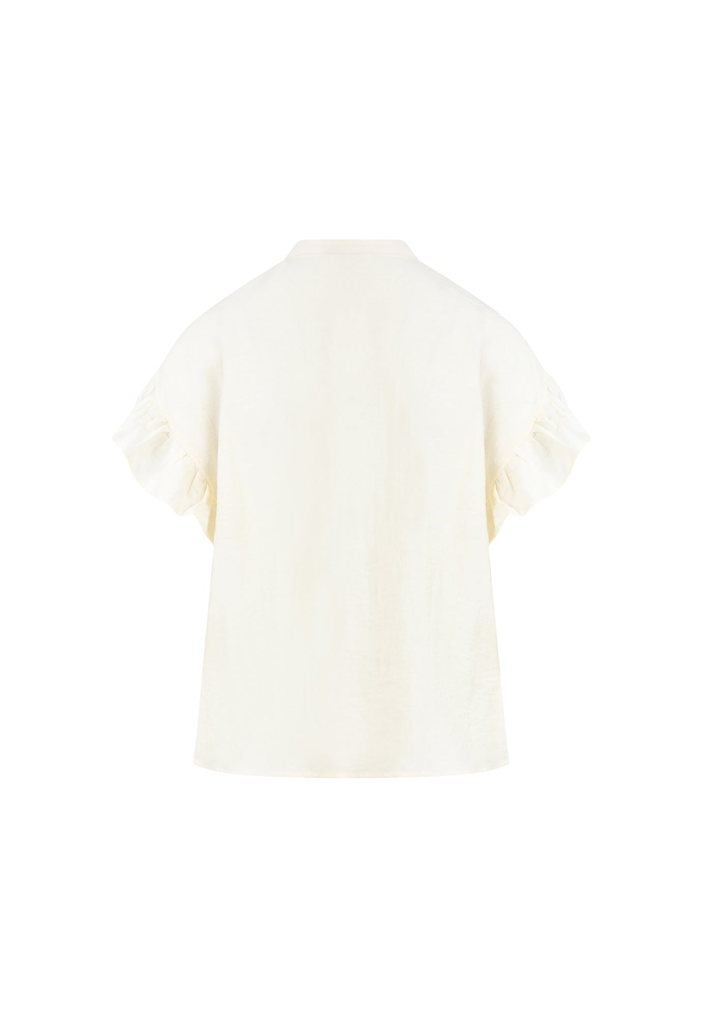 cc heart - hazel frill shirt - cream