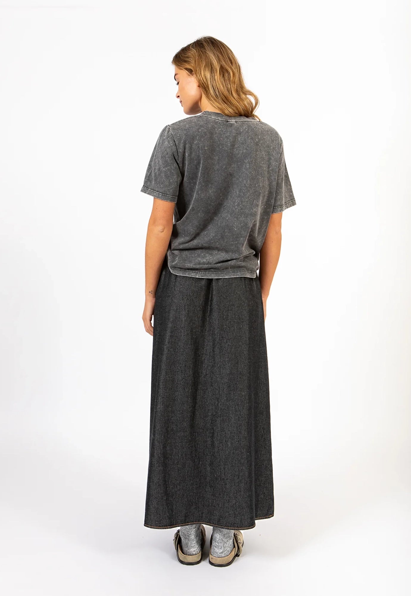 cc heart - lightning tee - washed grey