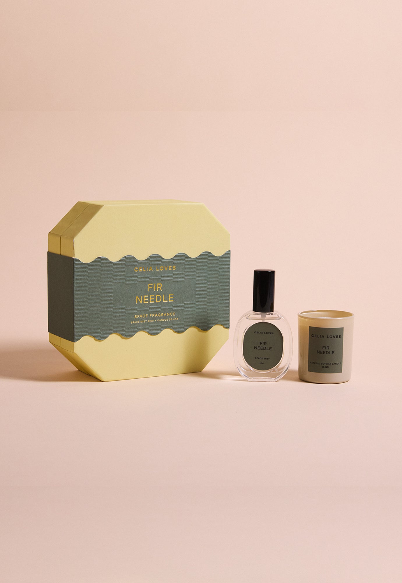 celia loves - room spray & candle set