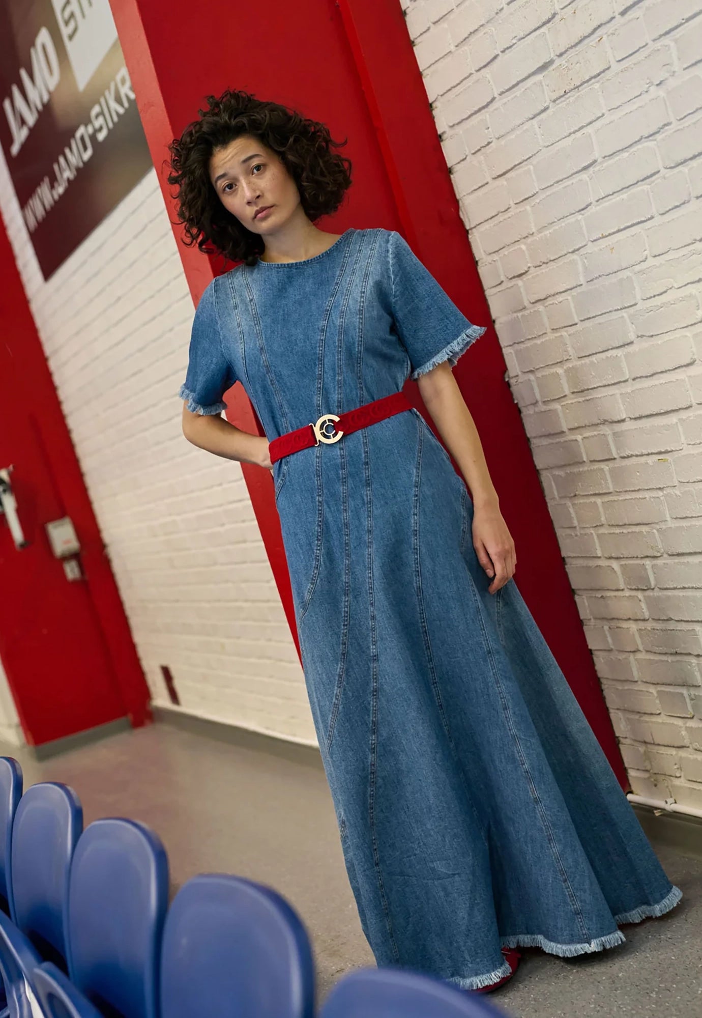 coster copenhagen - denim dress - denim blue