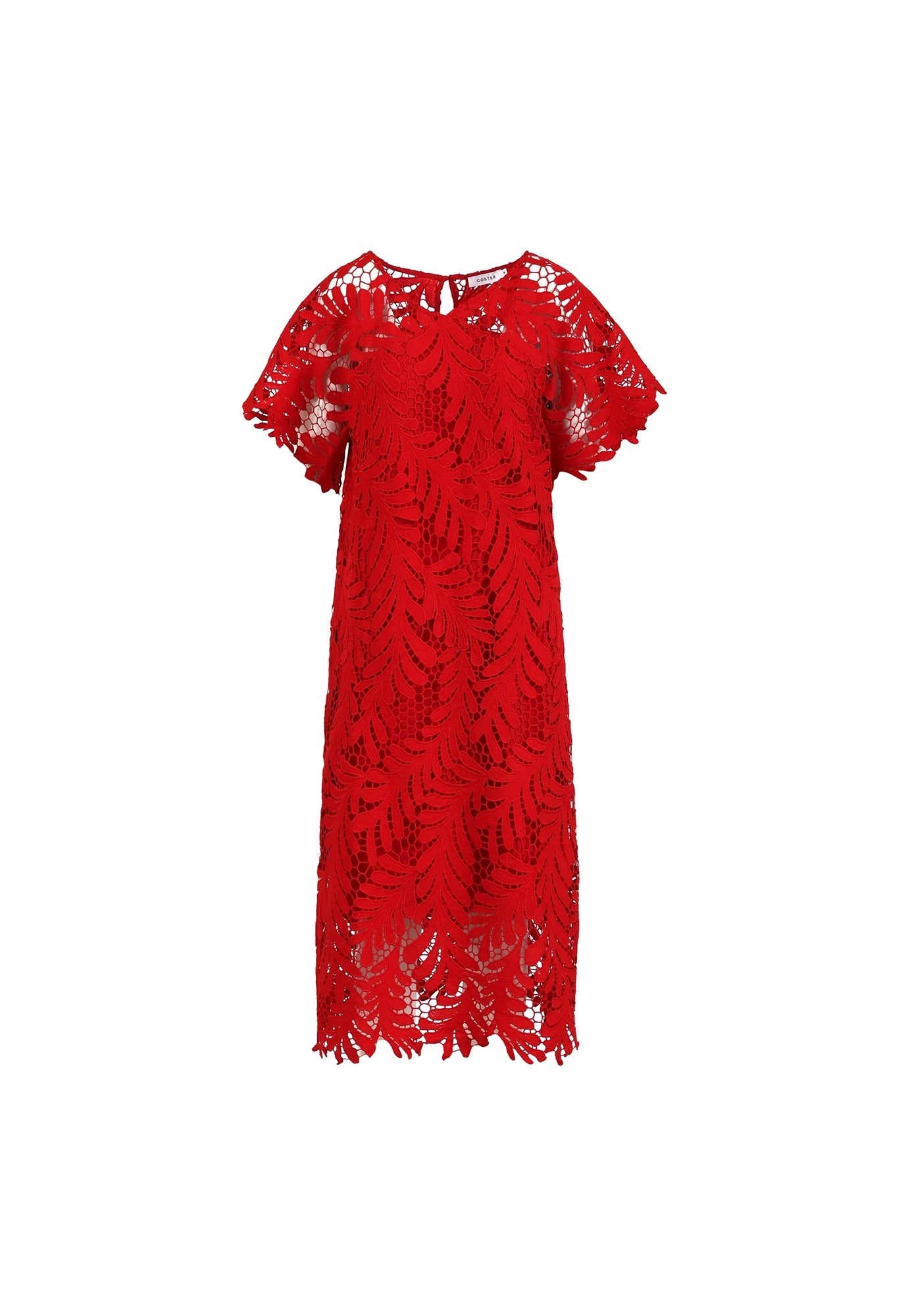 coster copenhagen - lace dress - scarlet red