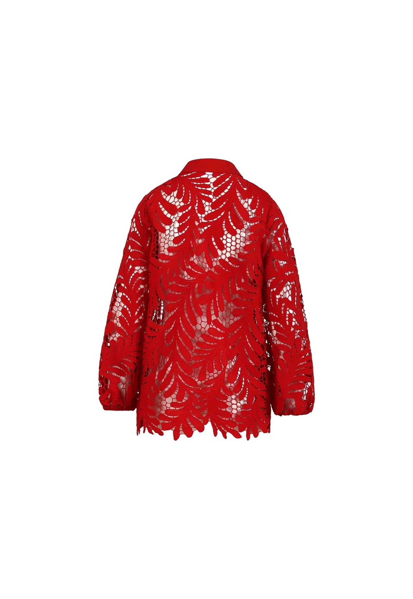 coster copenhagen - lace shirt - scarlet red