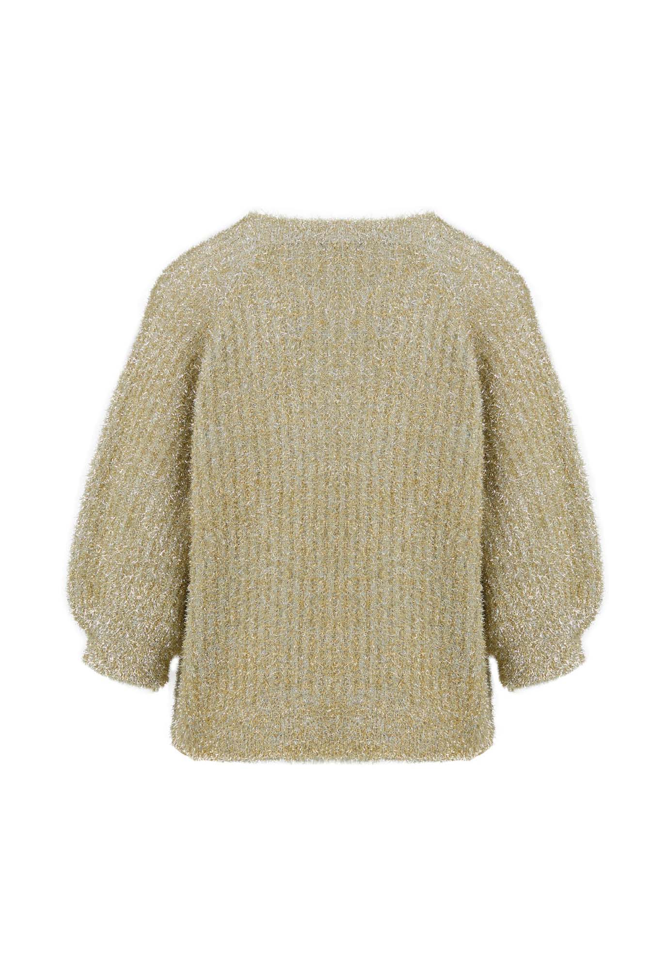 coster copenhagen - lurex knit - metallic gold