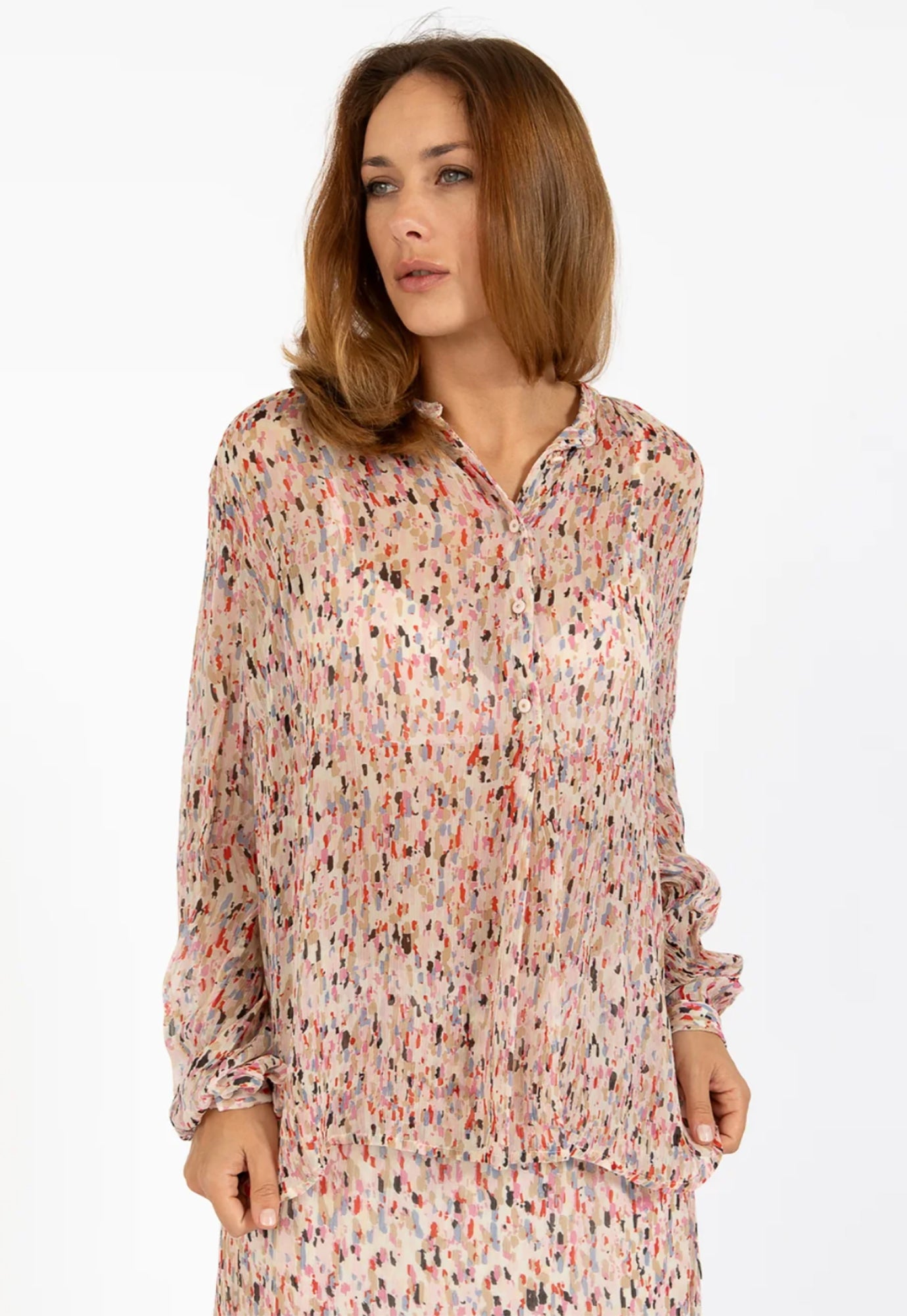coster copenhagen - shirt in multi splash print