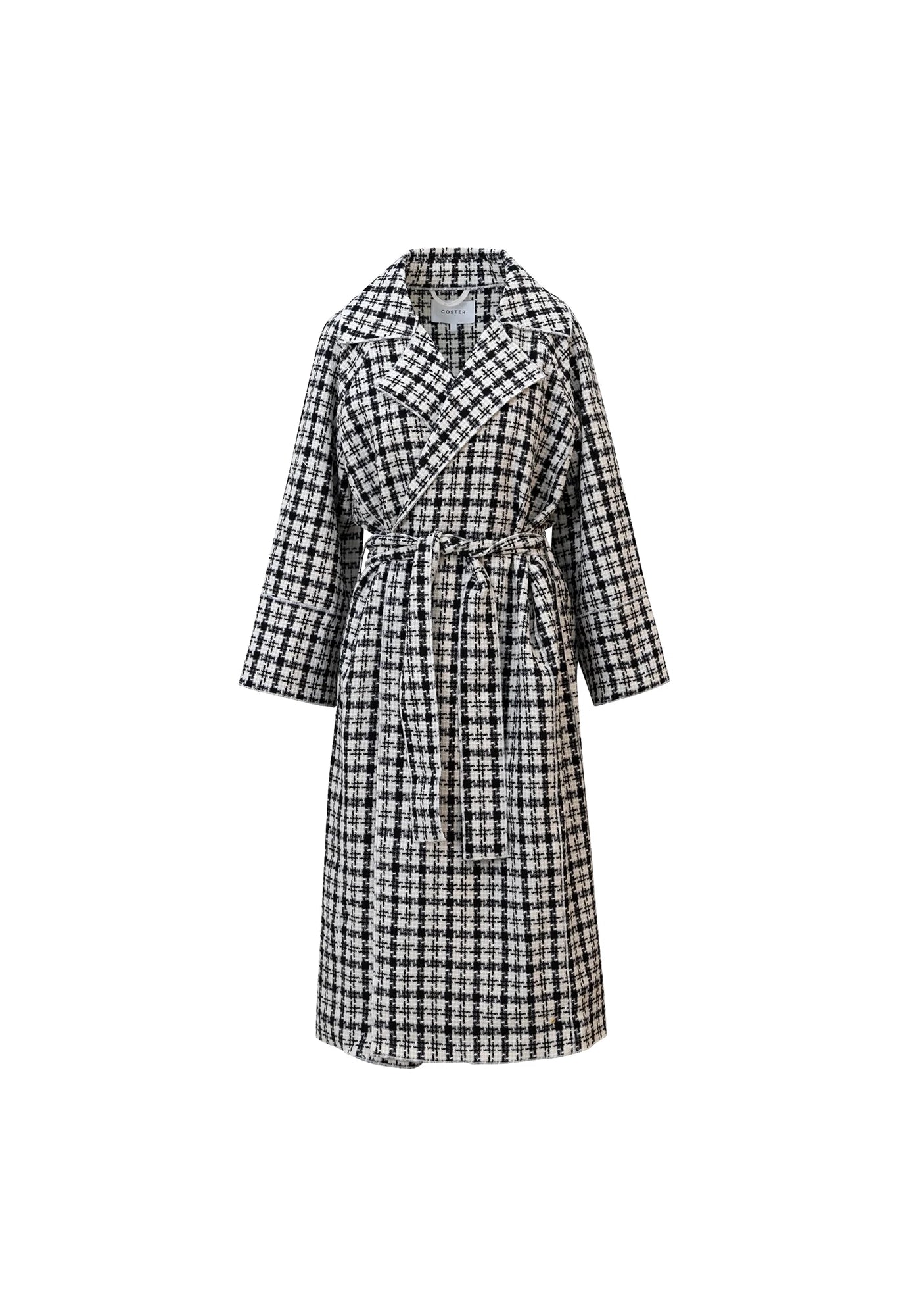coster copenhagen - soft coat - black/pearl check