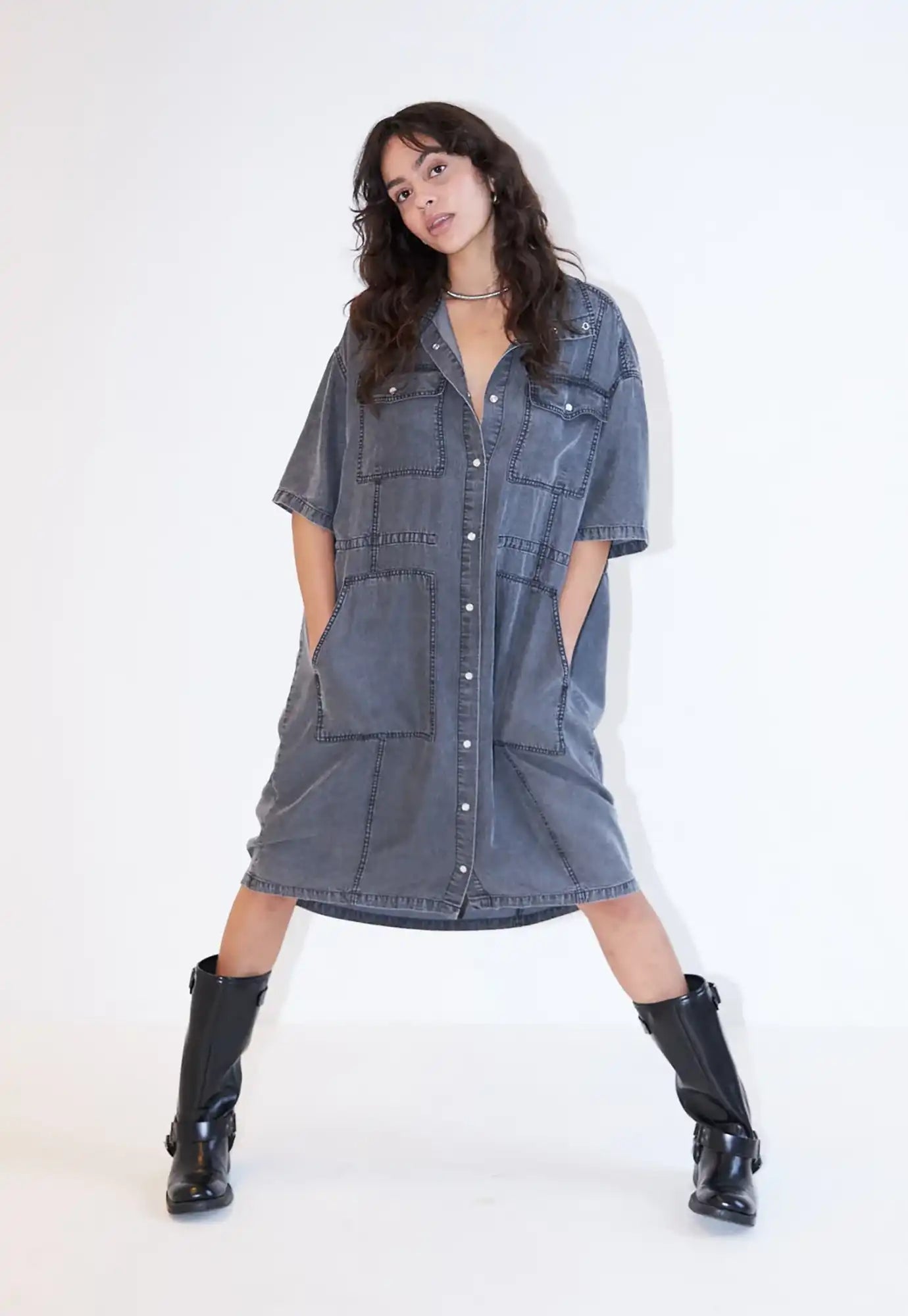 dawn x dare - kaylee dress - black