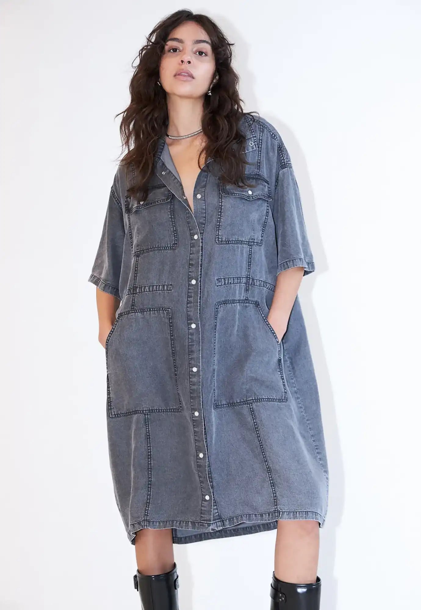 dawn x dare - kaylee dress - black